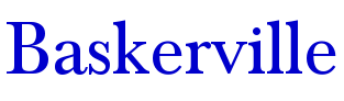 Baskerville шрифт