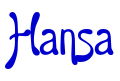 Hansa шрифт