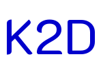 K2D шрифт