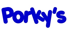 Porky's шрифт